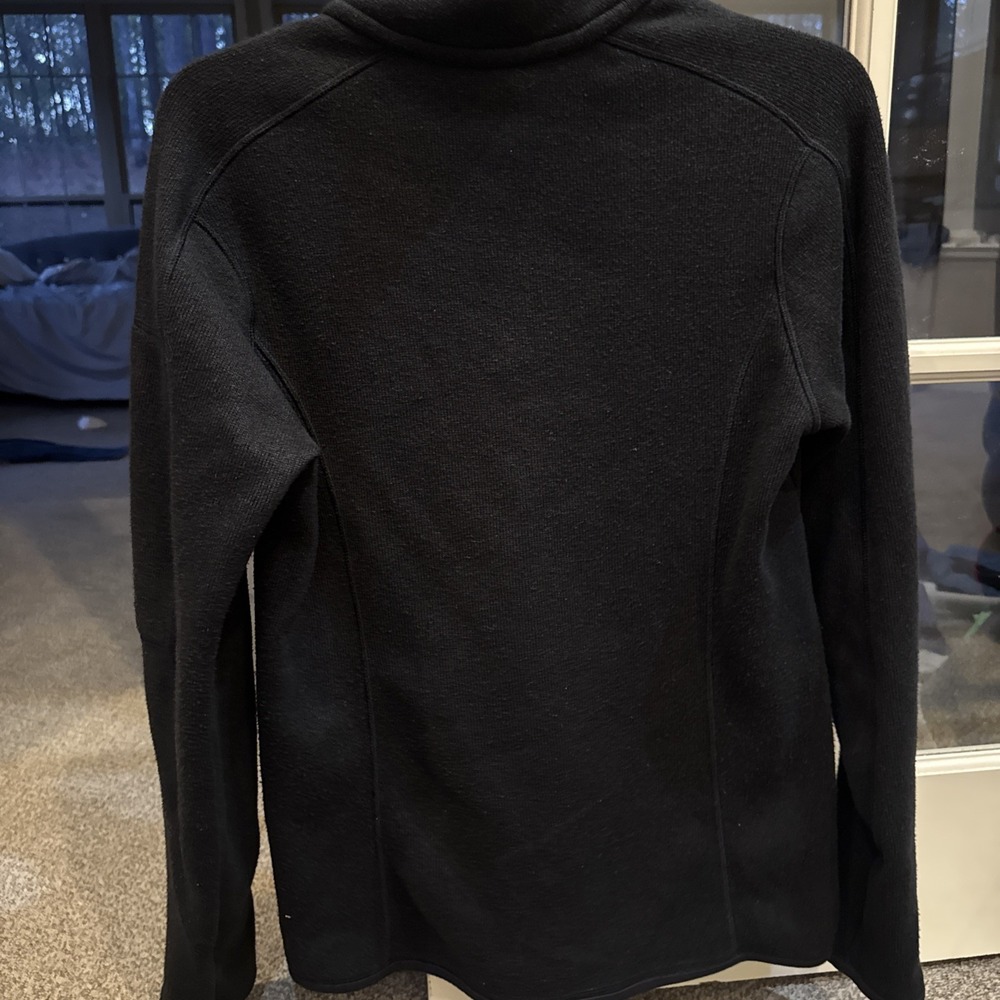 Patagonia‎ Better Sweater Jacket Fleece Women's Large 1/4 Zip Black - Picture 5 of 5